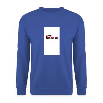 Railroad - Unisex Sweatshirt - royal blue - Front - Alina (178cm) & Michal (187cm)