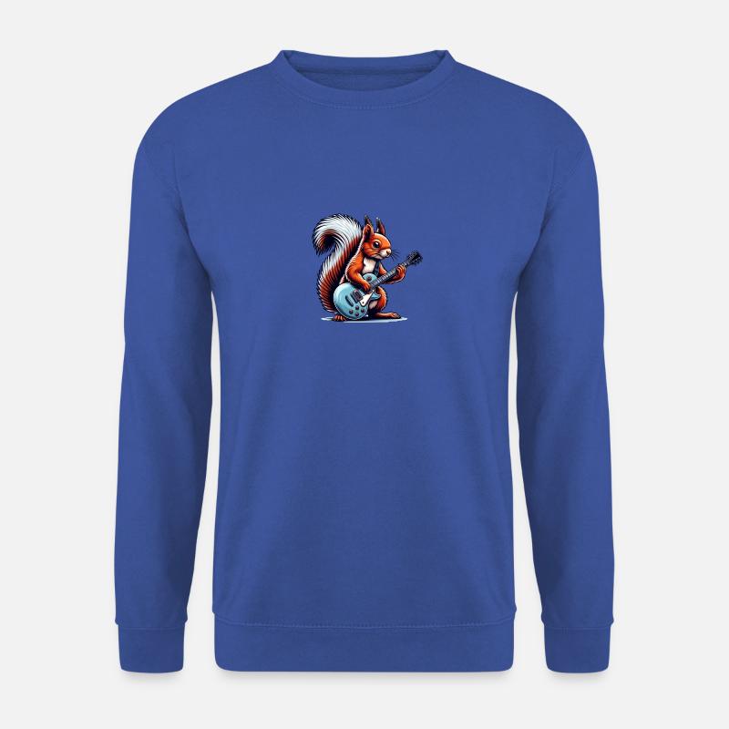 Eichhörnchen Spielt E-Gitarre Rock Musik - Unisex Pullover - Royalblau