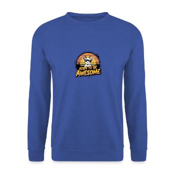 Drôle d’amoureux des animaux de la ferme de chèvres - Sweat-shirt Unisexe - bleu royal - Devant - Alina (178cm) & Michal (187cm)