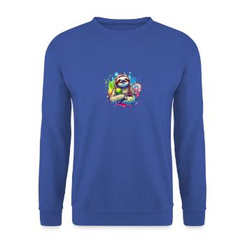 Joueur de tennis paresseux drôle - Sweat-shirt Unisexe - bleu royal - Devant - Alina (178cm) & Michal (187cm)
