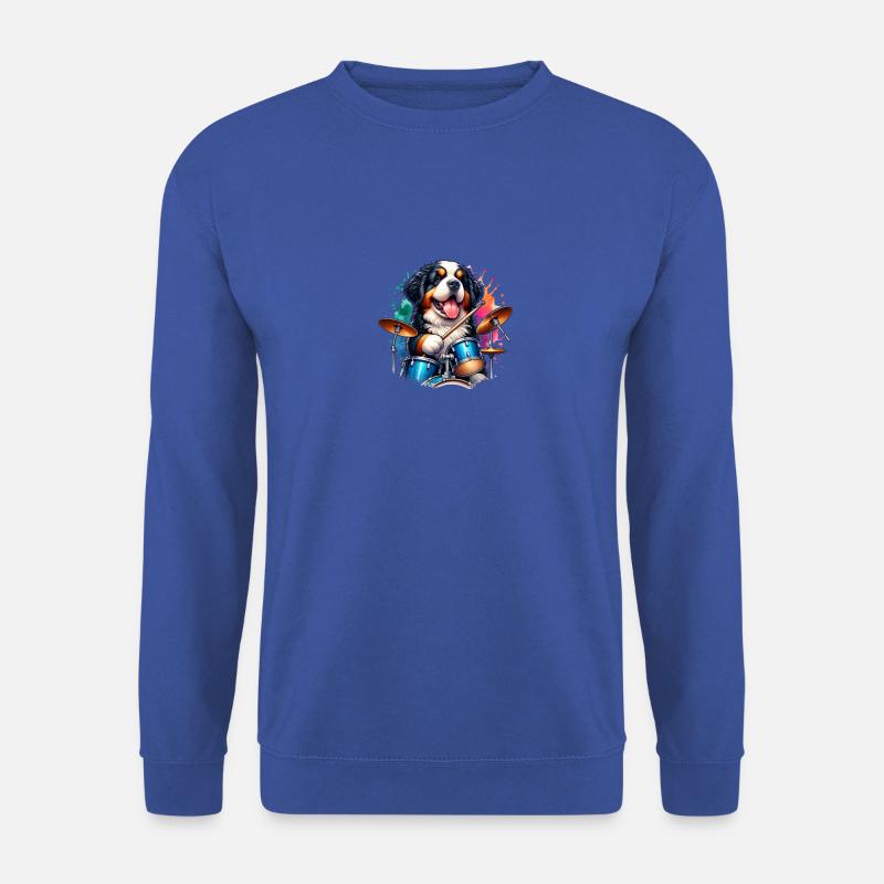 Bouvier bernois chiot batteur - Sweat-shirt Unisexe - bleu royal