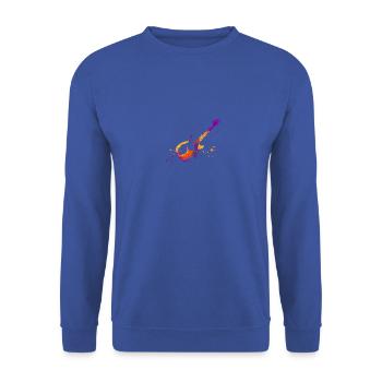 Passion du guitariste et musique - Sweat-shirt Unisexe - bleu royal - Devant - Alina (178cm) & Michal (187cm)