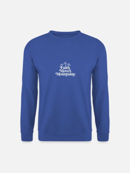 Glaube Versetzt Berge Christian Design - Unisex Pullover - Royalblau