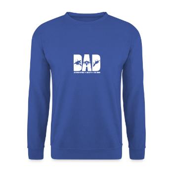 USA Veteran Air Force Father Legend - Unisex Sweatshirt - royal blue - Front - Alina (178cm) & Michal (187cm)