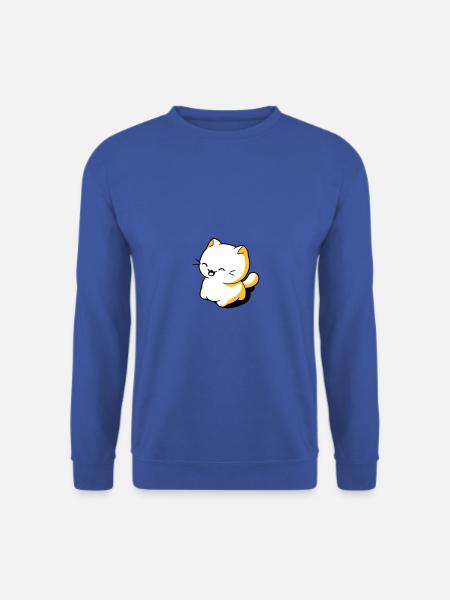 Funny kawaii cat - Unisex Sweatshirt - royal blue