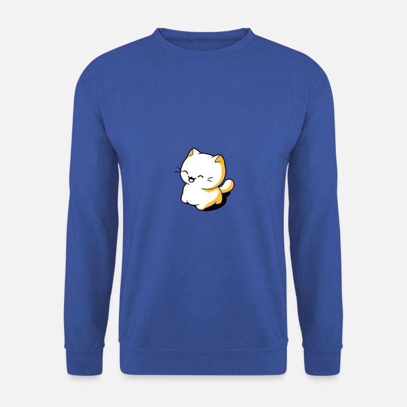 Lustige Katze Kawaii - Unisex Pullover - Royalblau