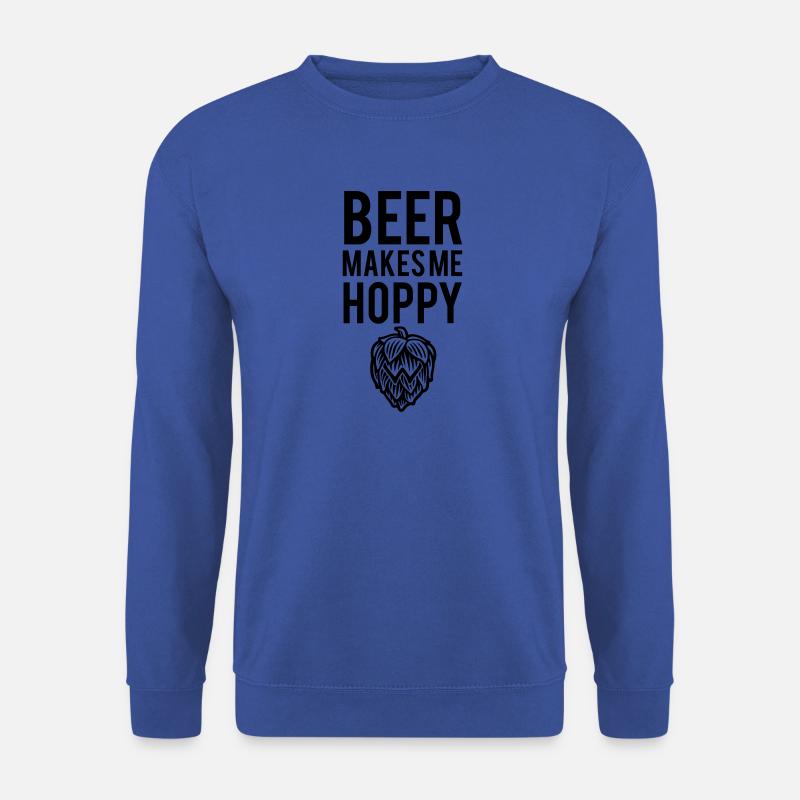 Beer makes me Hoppy - Unisex Pullover - Royalblau
