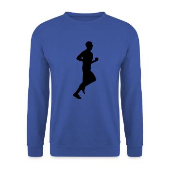 Laufen Mann - Unisex Pullover - Royalblau - Vorne - Alina (178cm) & Michal (187cm)