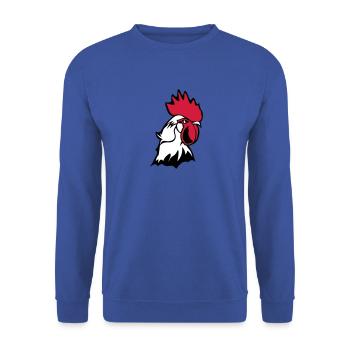 head chicken chicken bascour king - Unisex Sweatshirt - royal blue - Front - Alina (178cm) & Michal (187cm)