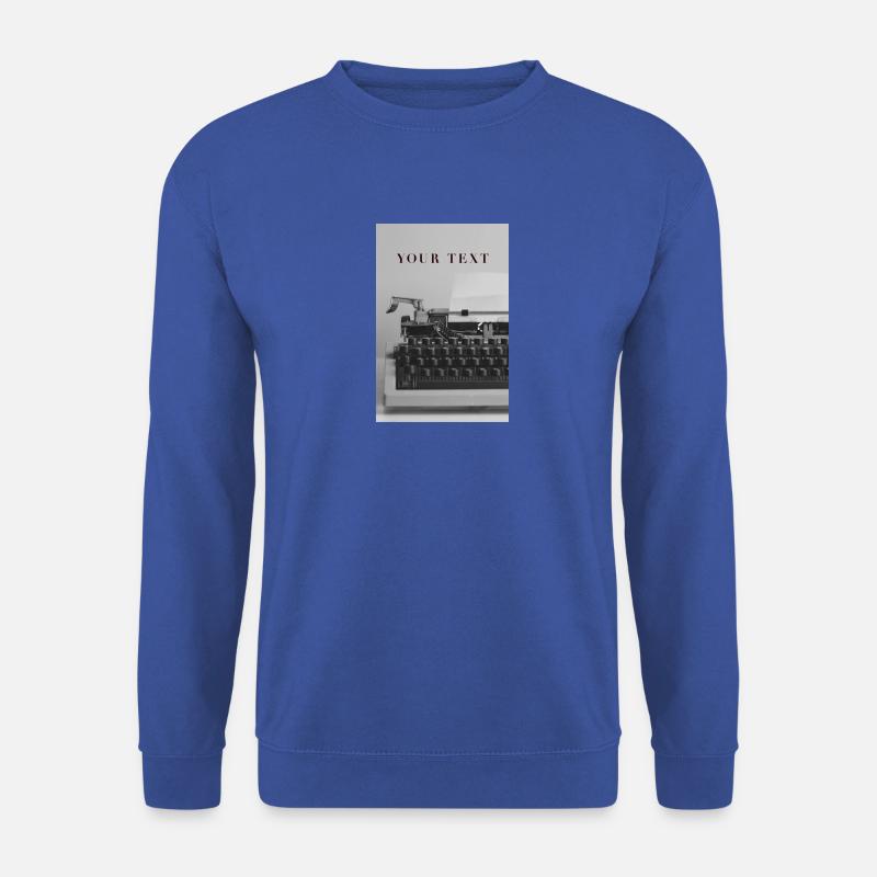 YOUR TEXT - Unisex Pullover - Royalblau