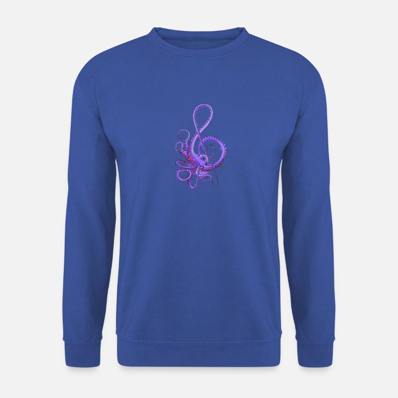 Notenschlüssel Kraken - Unisex Pullover - Royalblau