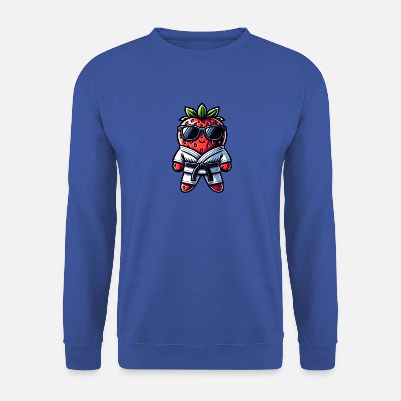 Karate Erdbeere Mit Sonnenbrille - Unisex Pullover - Royalblau