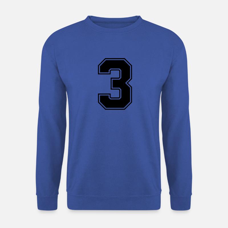 3 - Unisex Pullover - Royalblau