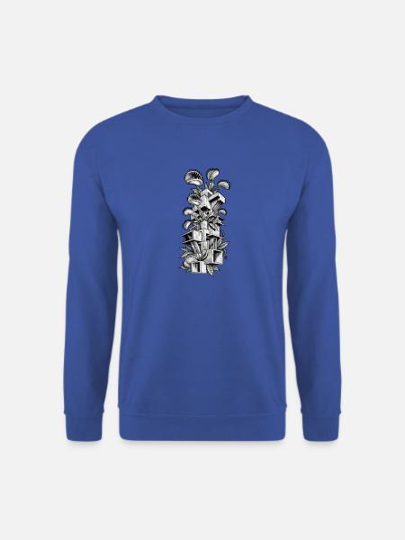 Fleischfressende Pflanze Kunst - Unisex Pullover - Royalblau
