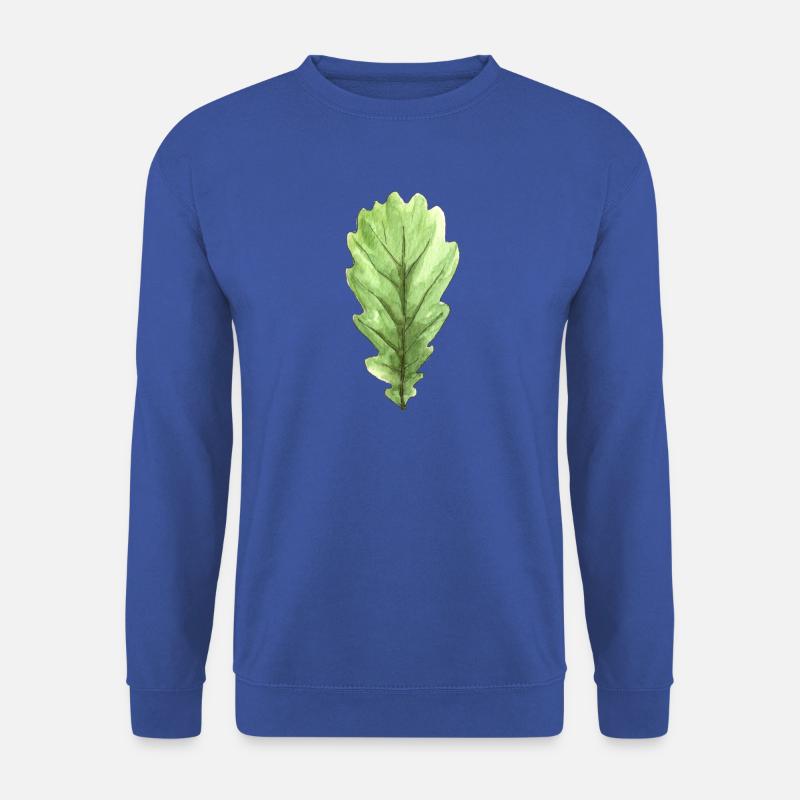 Blatt einer Eiche - Unisex Pullover - Royalblau