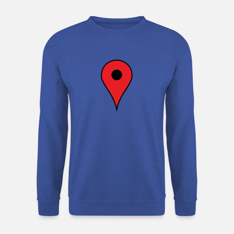 Lustiges Standort Maps - Unisex Pullover - Royalblau