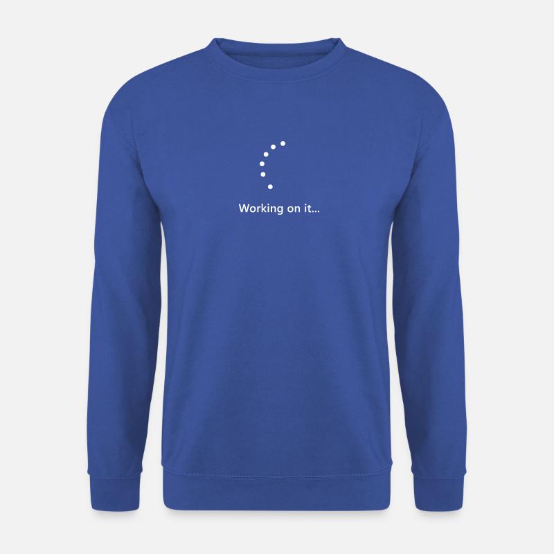 WorkingOnIt - Unisex Pullover - Royalblau