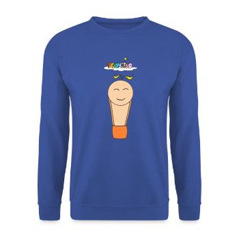 Ballon - Sweat-shirt Unisexe - bleu royal - Devant - Alina (178cm) & Michal (187cm)
