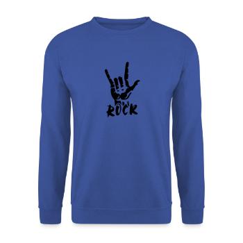 Musique de musique rock - Sweat-shirt Unisexe - bleu royal - Devant - Alina (178cm) & Michal (187cm)