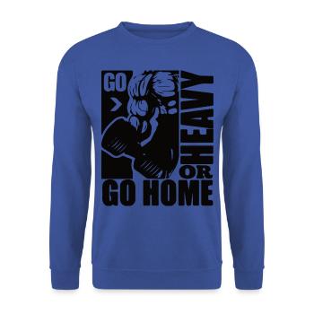body building - Unisex Sweatshirt - royal blue - Front - Alina (178cm) & Michal (187cm)