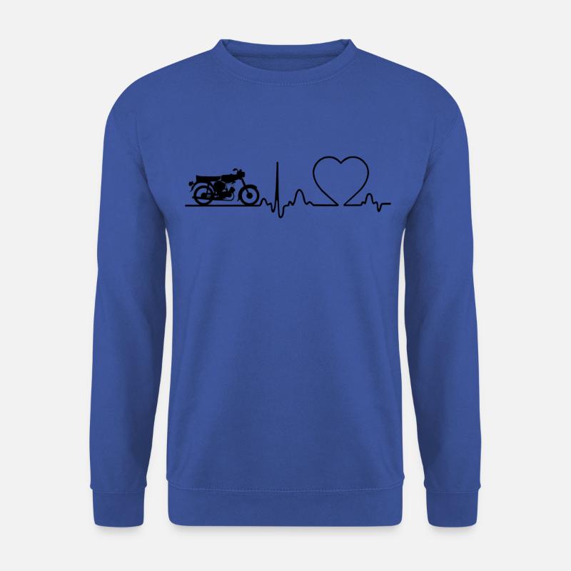 Moped Zweitakt Simson S51 Design - Unisex Pullover - Royalblau