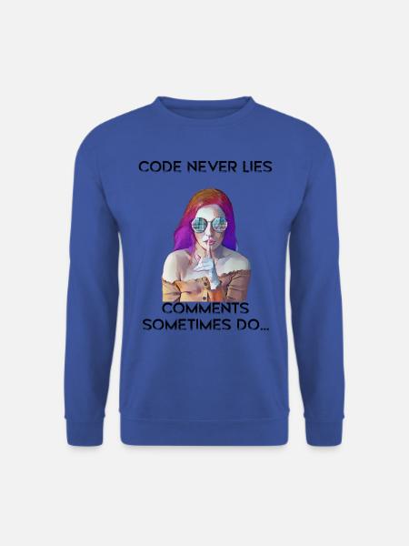 Programmierer Informatik Vintage Retro Girl - Unisex Pullover - Royalblau