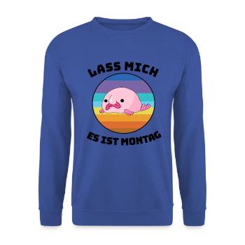 Blobfisch Tauchen Tier Meereskreatur Squad Fisch - Unisex Pullover - Royalblau - Vorne - Alina (178cm) & Michal (187cm)