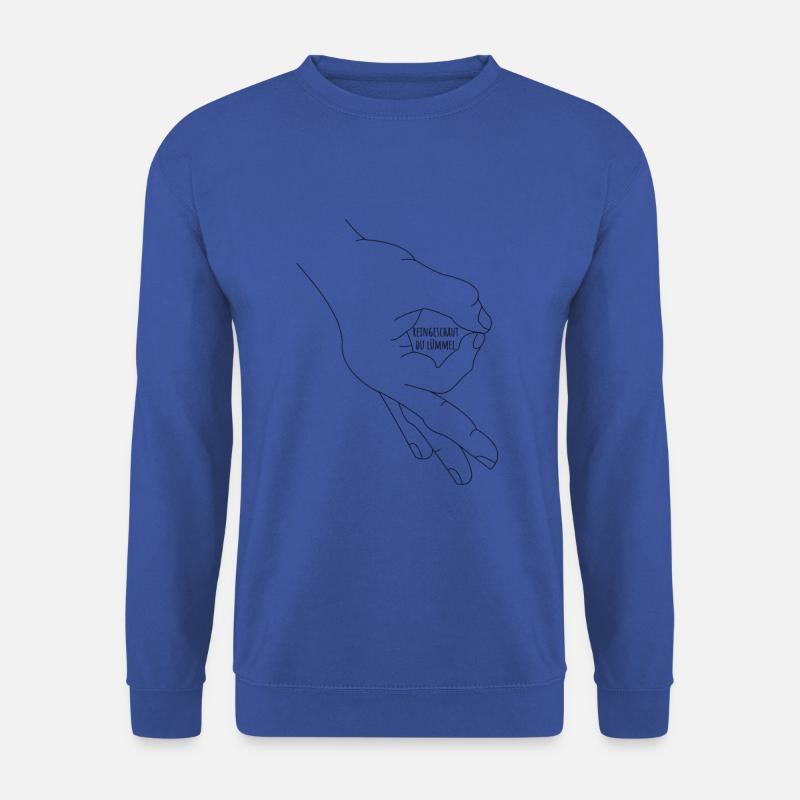 Reingeschaut Reingeguckt Retro Meme - Unisex Pullover - Royalblau
