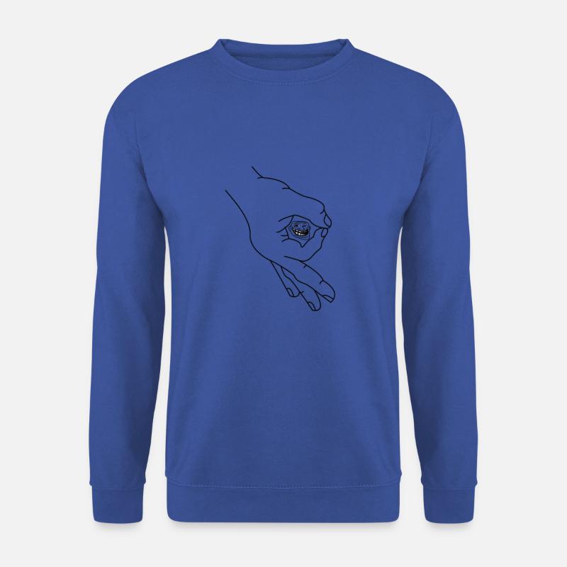 Reingeschaut Reingeguckt Retro Meme - Unisex Pullover - Royalblau