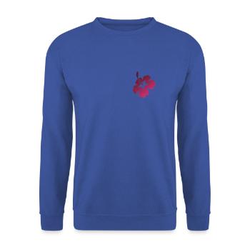 Hawaii flower love symbol garden - Unisex Sweatshirt - royal blue - Front - Alina (178cm) & Michal (187cm)