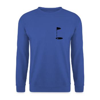 Golfen Golf Golfer Golfball - Unisex Pullover - Royalblau - Vorne - Alina (178cm) & Michal (187cm)
