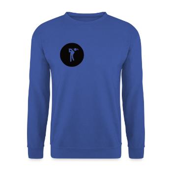 Golfen Golf Golfer Golfball - Unisex Pullover - Royalblau - Vorne - Alina (178cm) & Michal (187cm)