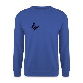 Butterfly Insect Butterflies - Unisex Sweatshirt - royal blue - Front - Alina (178cm) & Michal (187cm)