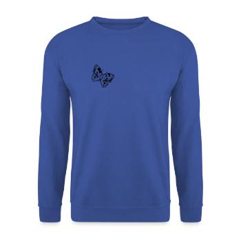 Butterfly Insect Butterflies - Unisex Sweatshirt - royal blue - Front - Alina (178cm) & Michal (187cm)