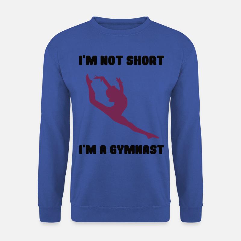 Gymnastics - I'm not short I'm a gymnast - Unisex Pullover - Royalblau
