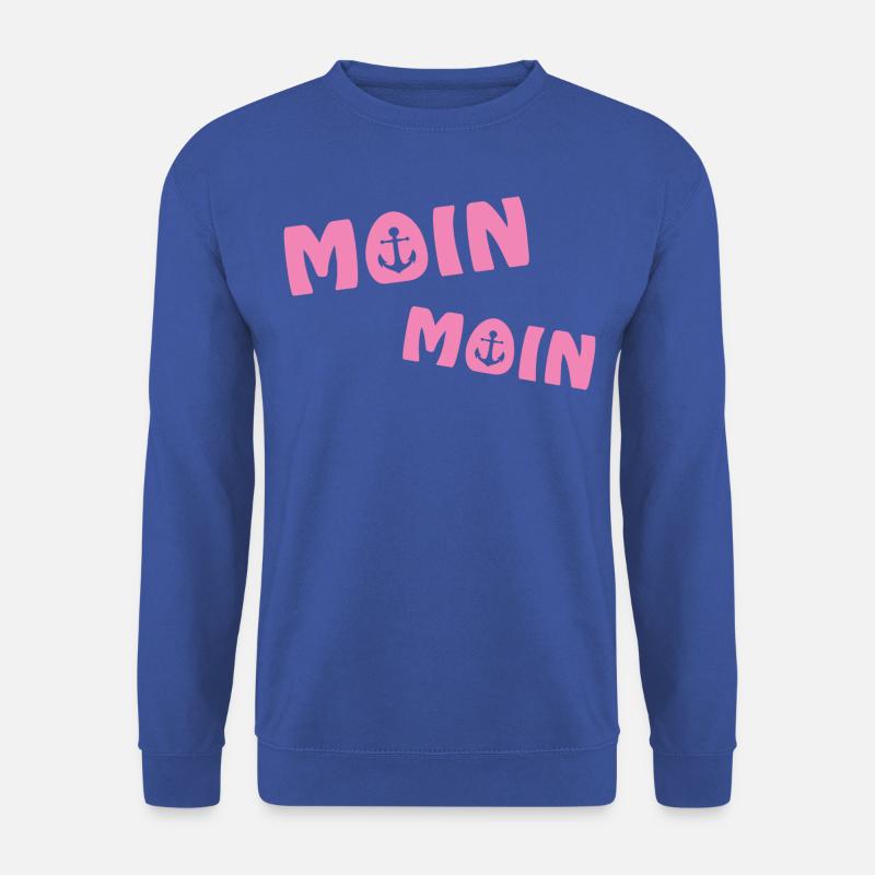 Moin Moin mit Anker - Unisex Pullover - Royalblau