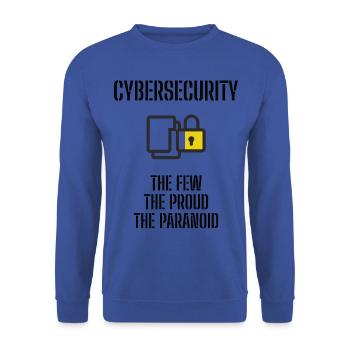Cybersecurity - IT Security Computer Scientists - Unisex Sweatshirt - royal blue - Front - Alina (178cm) & Michal (187cm)