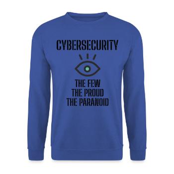 Cybersecurity - IT Security Computer Scientists - Unisex Sweatshirt - royal blue - Front - Alina (178cm) & Michal (187cm)