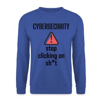 Cybersecurity - IT Security Computer Scientists - Unisex Sweatshirt - royal blue - Front - Alina (178cm) & Michal (187cm)