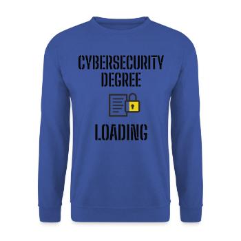 Cybersecurity - IT-Sicherheit Informatiker - Unisex Pullover - Royalblau - Vorne - Alina (178cm) & Michal (187cm)