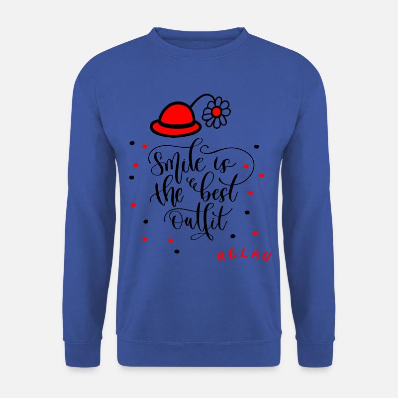 Karneval Fasching Konfetti Smile - Unisex Pullover - Royalblau