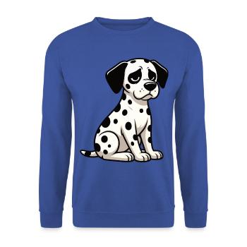 Dalmatiner Dalmatinerhalter Dalmatinerbesitzer Dal - Unisex Pullover - Royalblau - Vorne - Alina (178cm) & Michal (187cm)