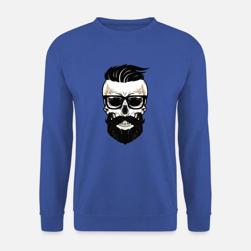 Bearded Dads Skull - Unisex Pullover - Royalblau