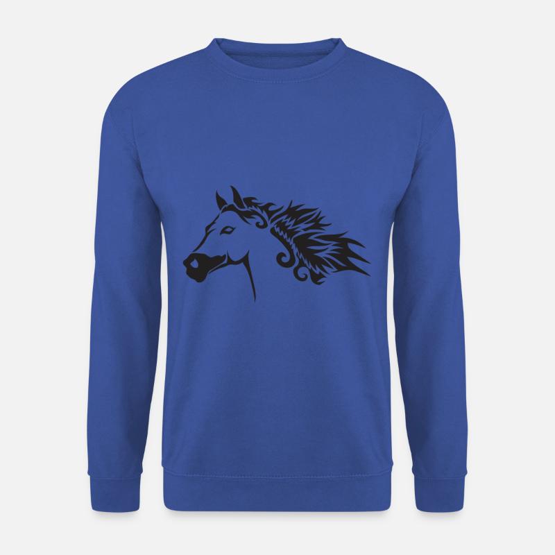 Horse - Pferd - Pferdeliebhaber - Unisex Pullover - Royalblau