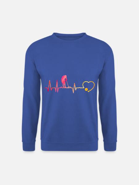 Krocket Herzschlag - Unisex Pullover - Royalblau