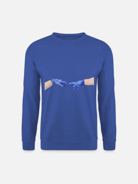 Michelangelo Schutzhandschuhe lustiges medizinisch - Unisex Pullover - Royalblau