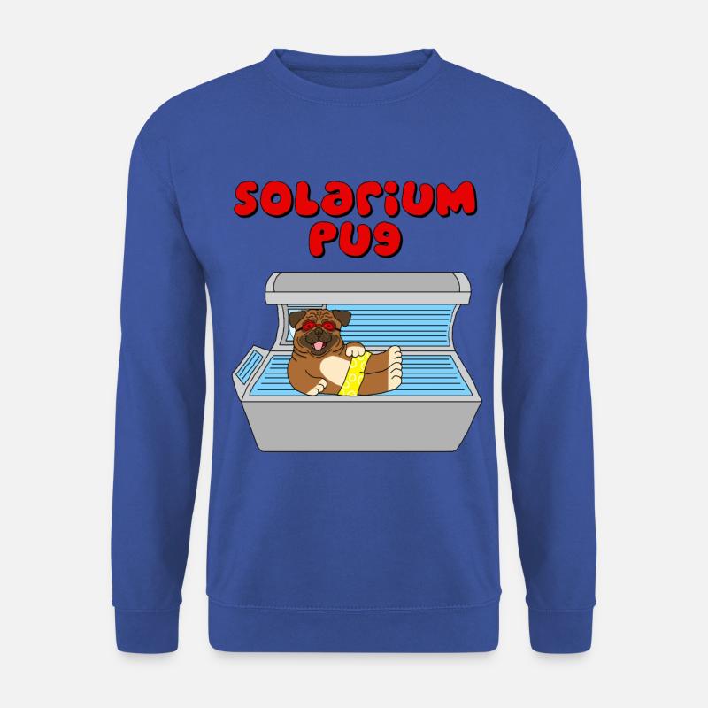 solarium mops pug - Unisex Pullover - Royalblau
