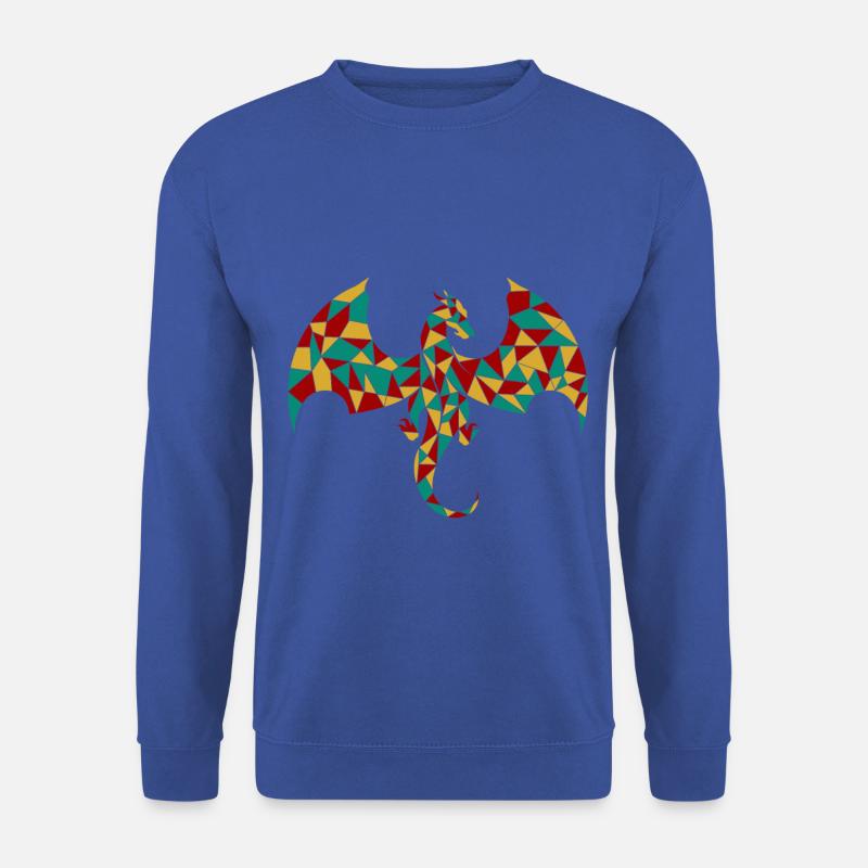 geomtrischer Drache chinesisches Horoskop Geschenk - Unisex Pullover - Royalblau