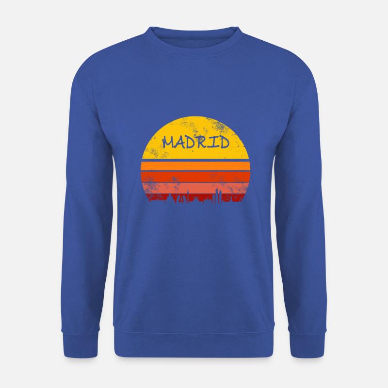 Madrid Retro Geschenk - Unisex Pullover - Royalblau