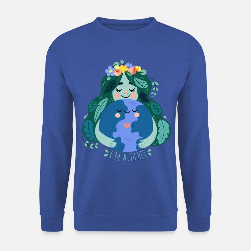 Mutter Erde Umwelt Natur Geschenk - Unisex Pullover - Royalblau